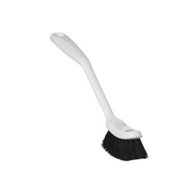 Opvaskebørste - medium smal plast hvid