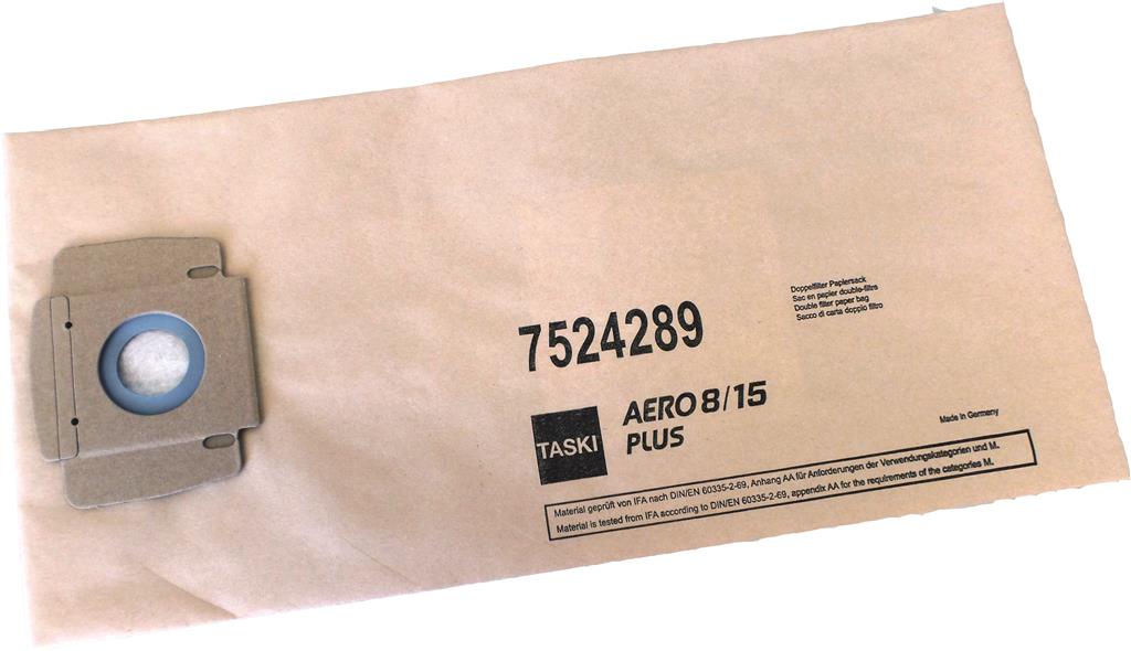 TASKI AERO 8/15 støvpose, papir, 10 stk.