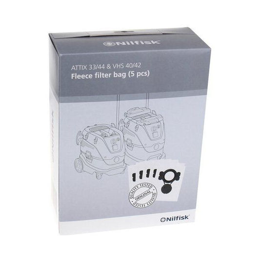 Nilfisk støvsugerpose Attix 33/44 & VHS 40/42, fleece, 5 stk.
