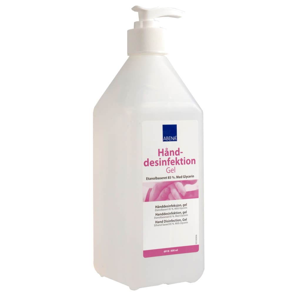 Hånddesinfektion Gel, 85% m/glycerol, 600 ml