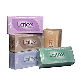 Latex engangshandske u/pudder