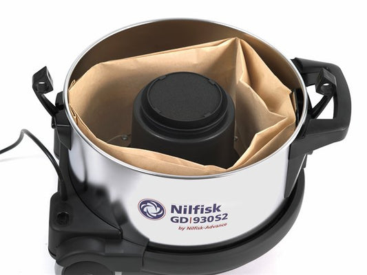 Støvsugerposer Nilfisk VP930 / GD930 m.fl., papir, 5 pk. à 10 stk.