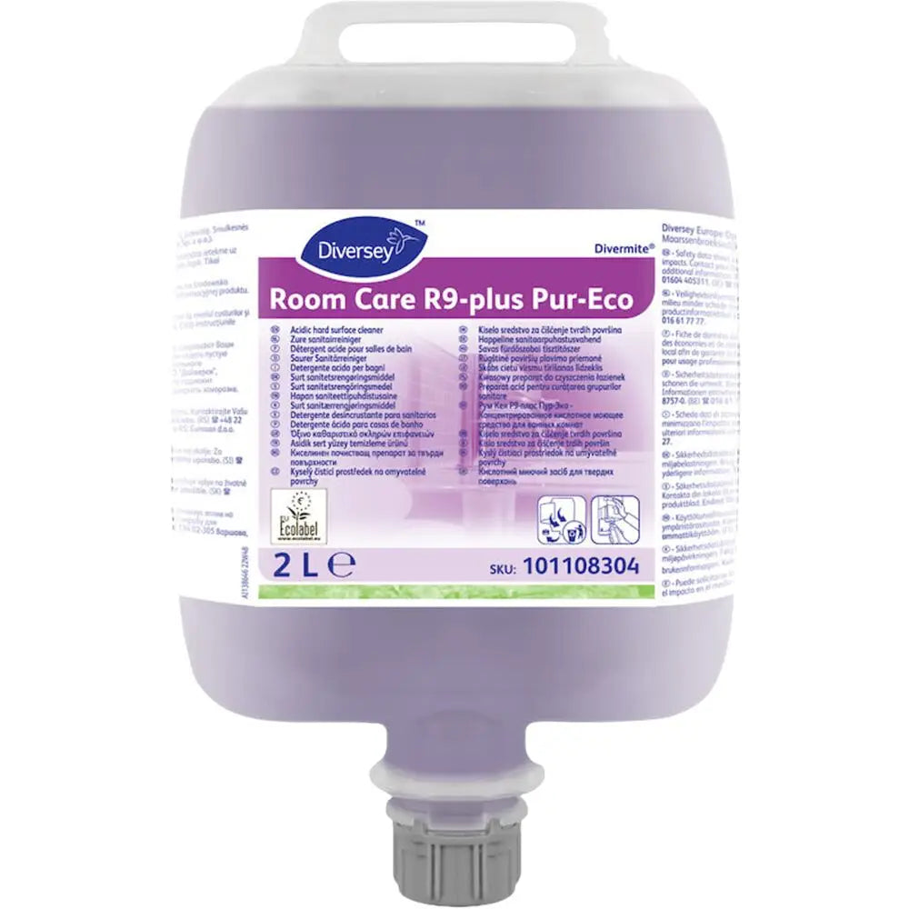 Room Care R9-plus Pur-Eco, 2x2 l. - koncentreret surt sanitetsrengøringsmiddel