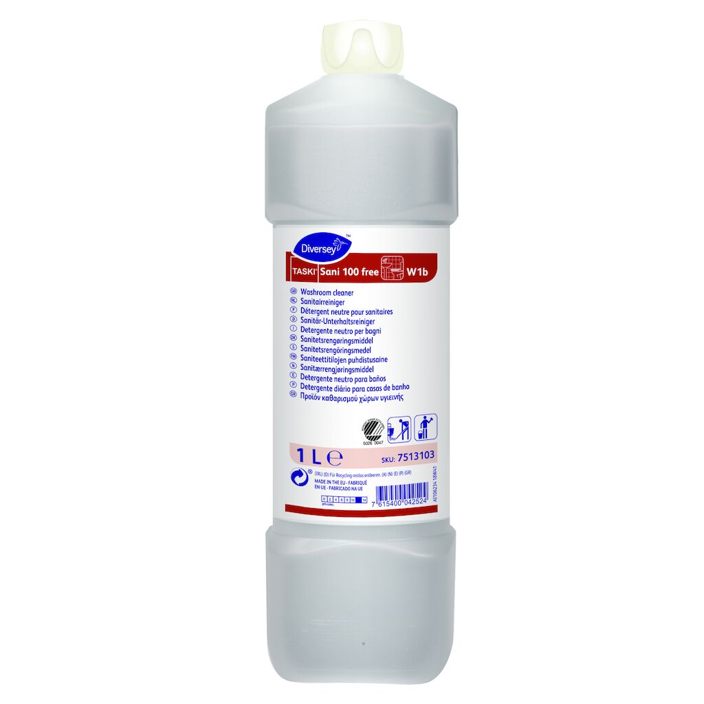 Sani 100 free, 1 l - sanitetsrengøringsmiddel u f/p