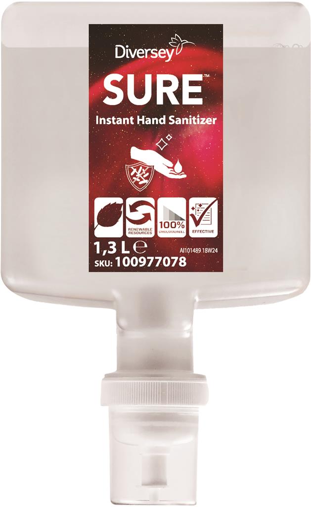 SURE Instant Hand Sanitizer, 4 x 1,3 l.
