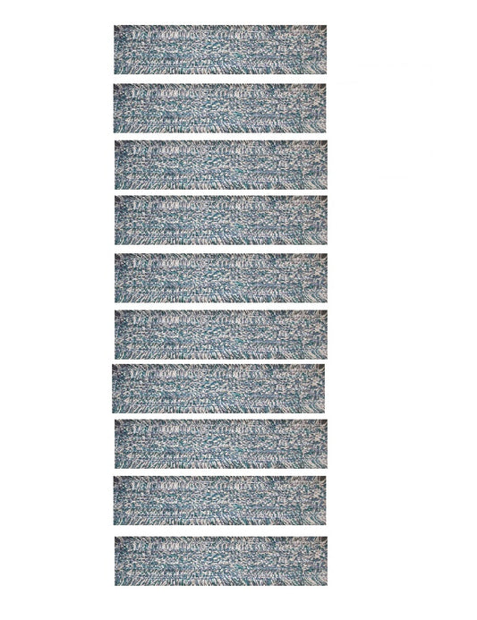 10 stk microfibermoppe m/løkker, 40 cm velcro
