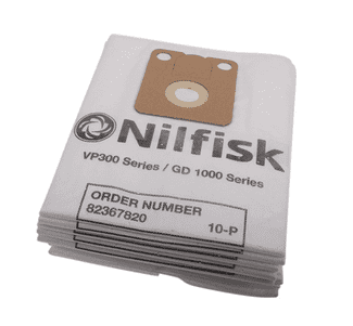 Støvpose VP300 / GD1000, Fleece, 10 stk - Original Nilfisk pose