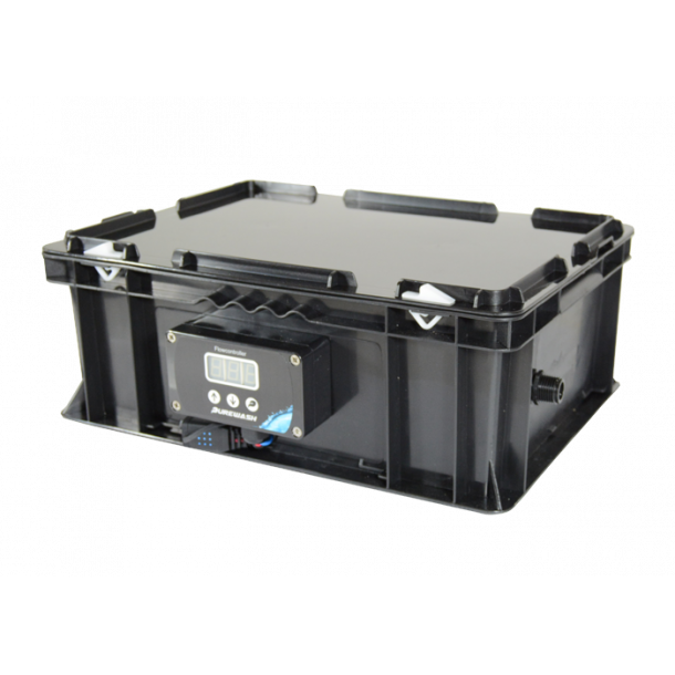 PureWash Mini, kompakt Pumpe og Batteri kasse komplet.