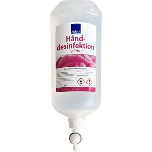Abena Hånddesinfektion 85% , flydende, 1 l - til albuedispenser