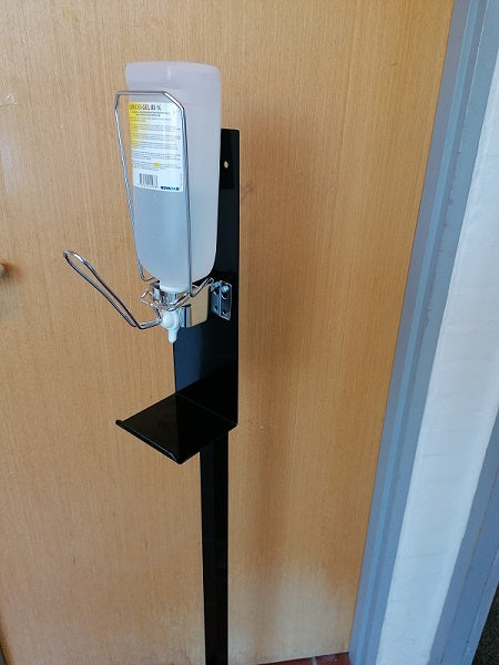 Stander og albuebetjent dispenser