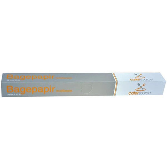 Bagepapir m. silicone, 38 cm x 10 m rulle
