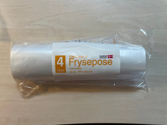Frysepose 4 liter - med skrivefelt