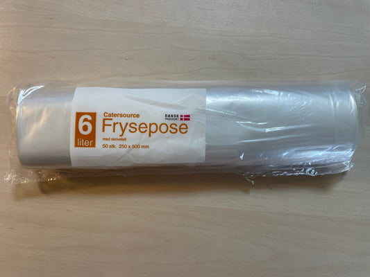 Frysepose 6 liter - med skrivefelt