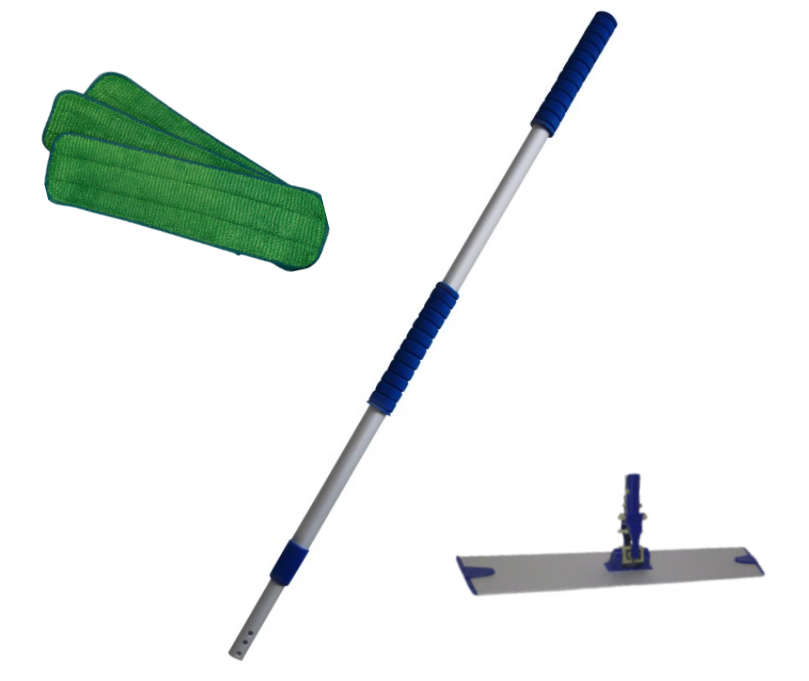 Moppesæt til privat, inkl. 3 microfibermopper