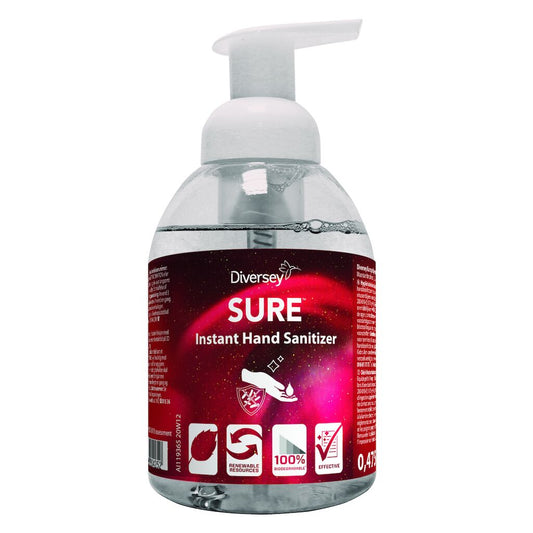 SURE Instant Hand Sanitizer, 6 x 0,475 l