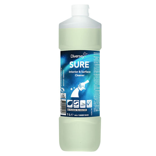 SURE Interior & Surface Cleaner,  6 x 1 l. - universalrengøringsmiddel