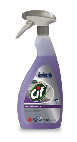 CIF professional rengøring og desinfektion 750 ml spray